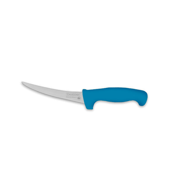 CUCHILLO DESHUESADOR CURVO 6" MANGO AZUL