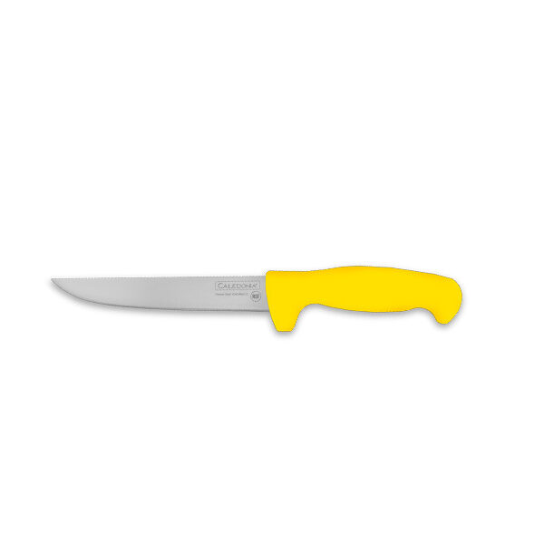 CUCHILLO DESHUESADOR RECTO 6" MANGO AMARILLO