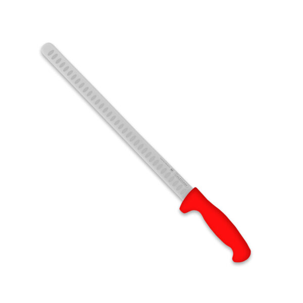 CUCHILLO PARA JAMON 14" MANGO ROJO