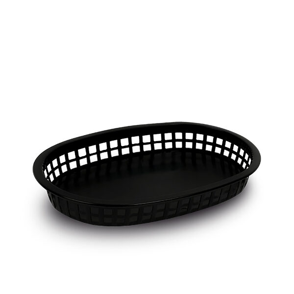 CANASTA DE PLASTICO PARA CENTRO DE MESA COLOR NEGRO