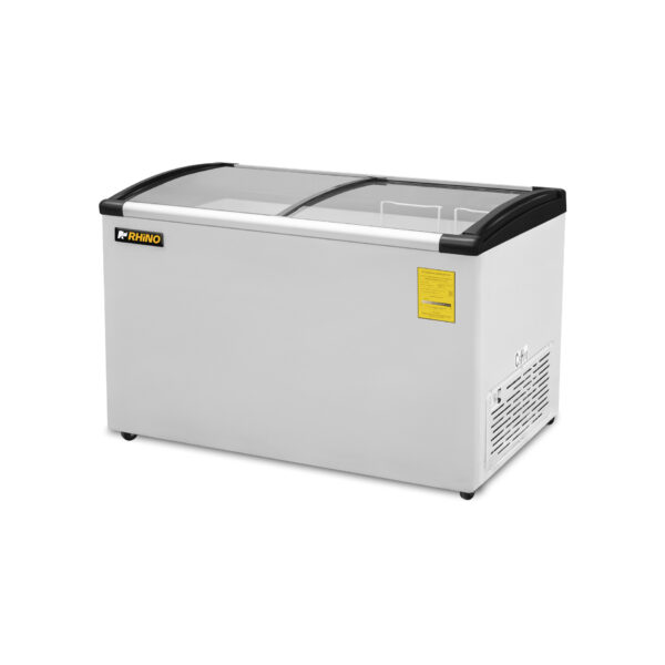 CONGELADOR HORIZONTAL TAPA DE CRISTAL CURVO MARCA RHINO MOD. CONGECRI-10C