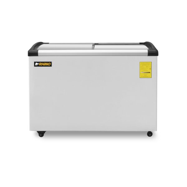 CONGELADOR HORIZONTAL TAPA DE CRISTAL CURVO MARCA RHINO MOD. CONGECRI-7C