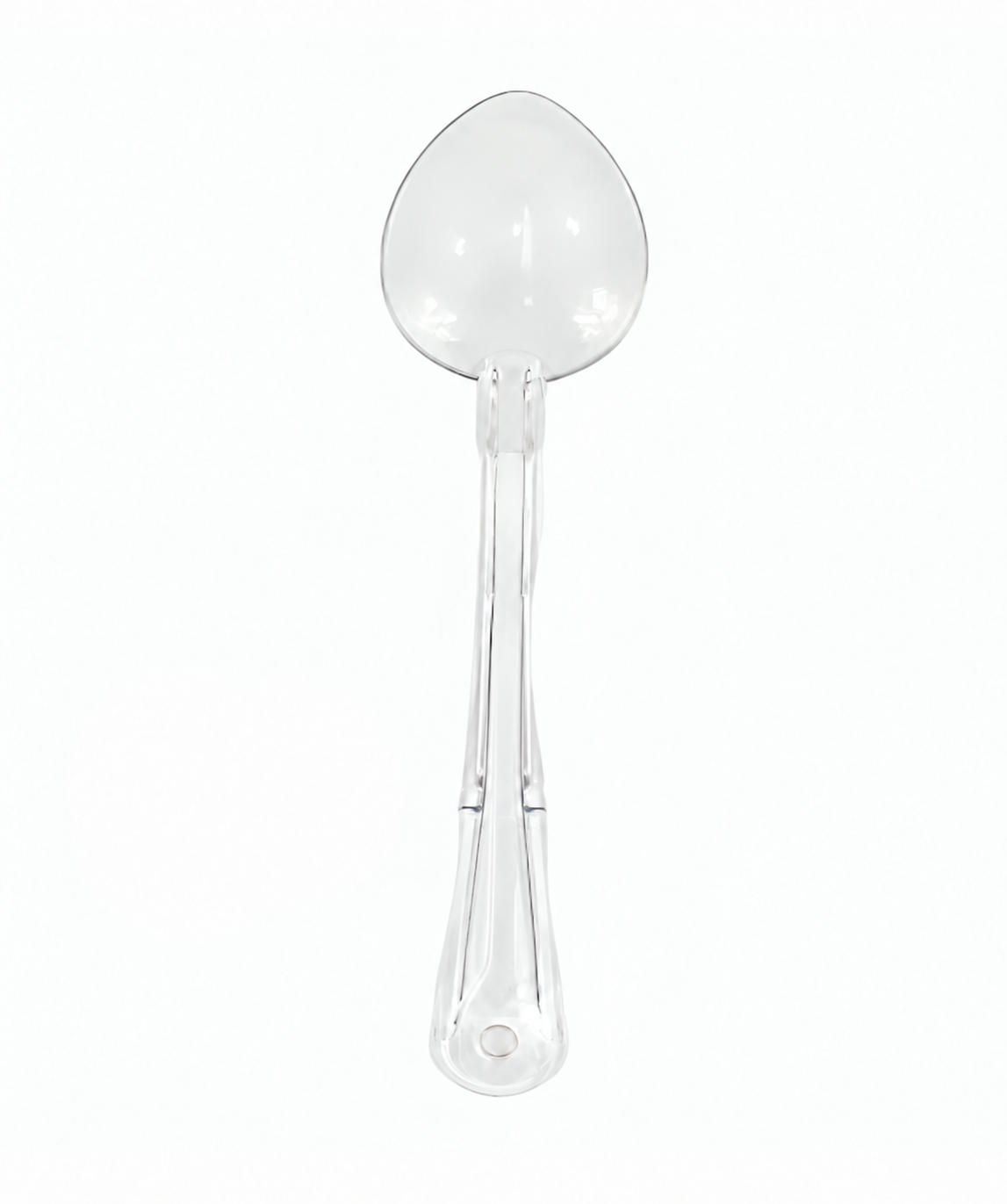 CUCHARA POLICARBONATO 11″ LISA TRANSPARENTE