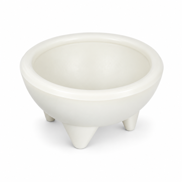 SALSERO DE PLASTICO MOLCAJETE BLANCO