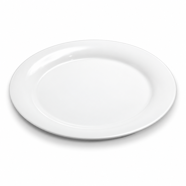 PLATO DE MELAMINA OVAL (30X22.5*2CM), PREMIUM BLANCO