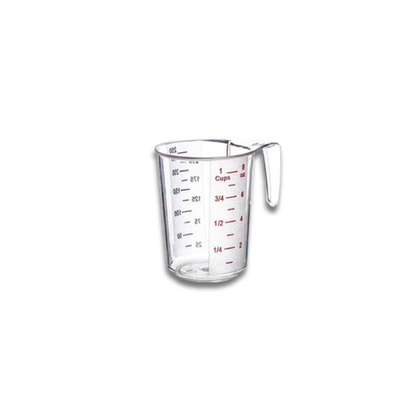 JARRA DE POLICARBONATO MEDIDORA GRADUADA, CAPACIDAD DE 250 ML