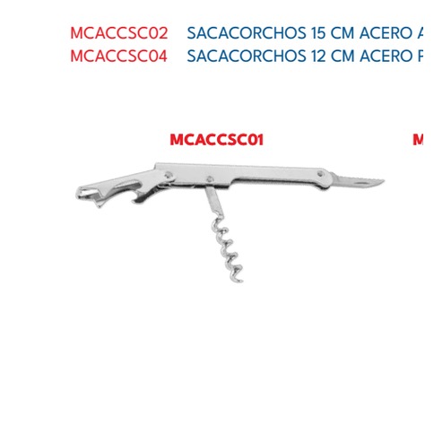 ABRESODAS CON PLASTICO AZUL, ACERO INOXIDABLE