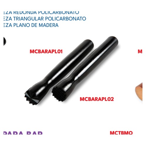 MUDDLER CABEZA TRIANGULAR 8" POLICARBONATO