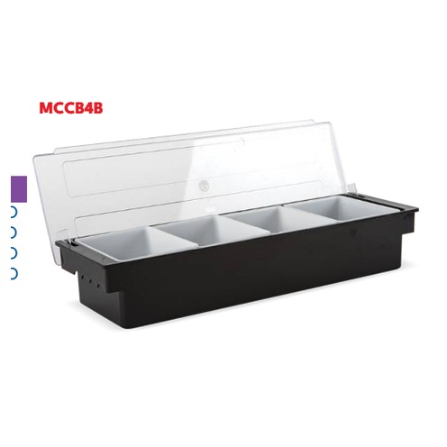 CAJA DE CONDIMENTOS PARA BAR 5 COMPARTIMENTOS, PLASTICO