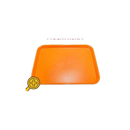 CHAROLA DE SERVICIO 14*18 NARANJA