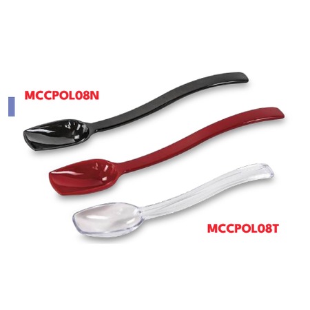 CUCHARA DE POLICARBONATO PARA BUFFET 8" TRANSPARENTE
