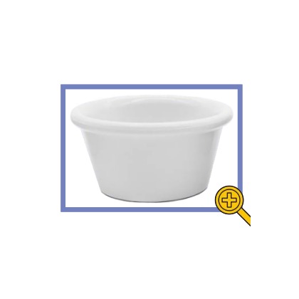 COPA RAMEKIN MELAMINA BLANCO 1.5 Oz (ALTO)