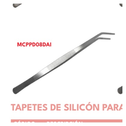 PINZA DE COCINA DE PRECISION Y DECORACION AI 8" DOBLADA