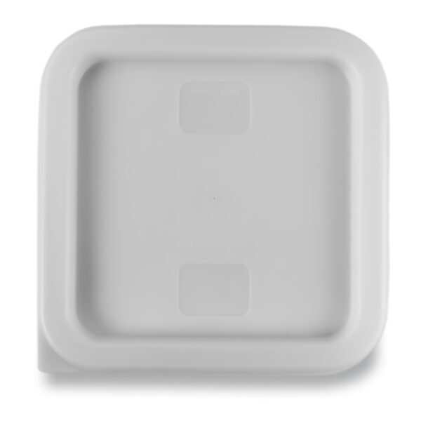 TAPA DE POLIETILENO, COLOR BLANCA PARA RECIPIENTE CUADRADO DE 2 Y 4 QT