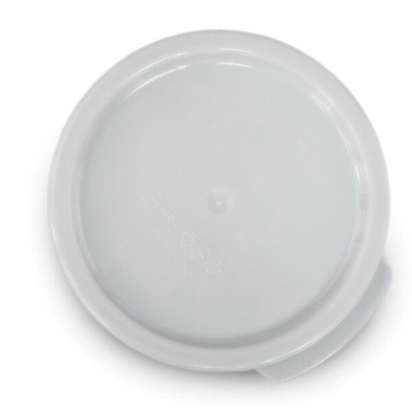 TAPA DE POLIETILENO, COLOR BLANCA PARA RECIPIENTE REDONDO DE 1 QT
