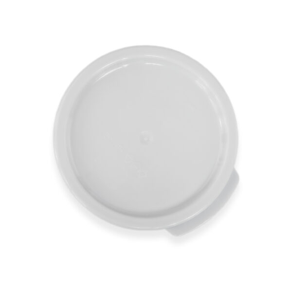 TAPA DE POLIETILENO, COLOR BLANCA PARA RECIPIETE REDONDO DE 2 Y 4 QT