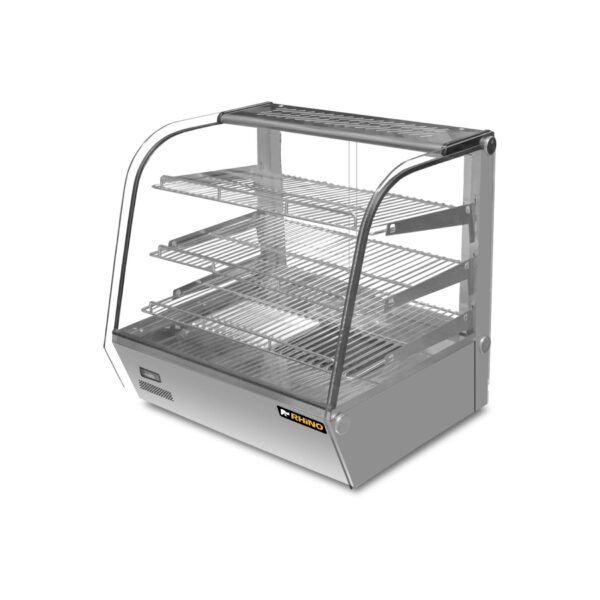 VITRINA CALIENTE SOBRE MOSTRADOR RHINO MOD. VICAMO-120L