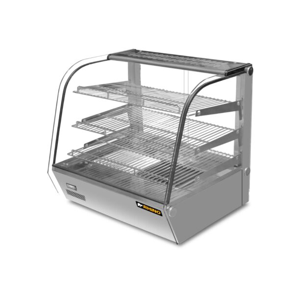 VITRINA CALIENTE SOBRE MOSTRADOR RHINO MOD. VICAMO-160L