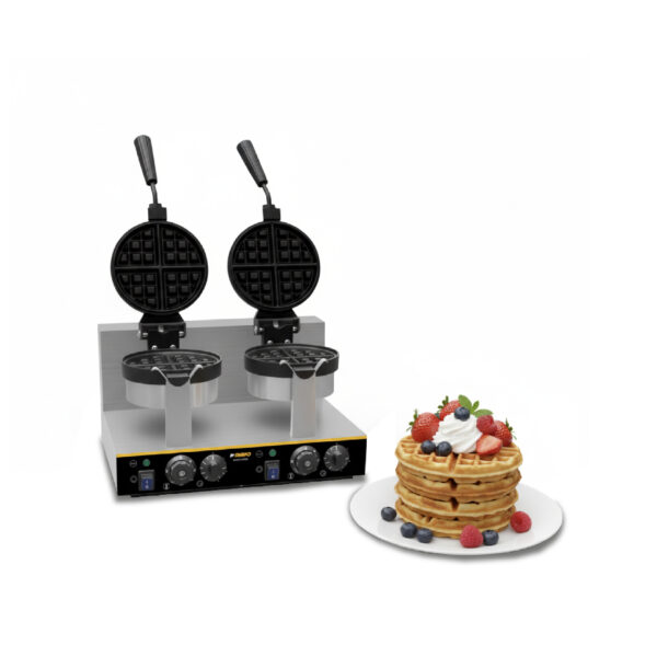 WAFFLERA BELGA GIRATORIA DOBLE MARCA RHINO MOD. WABE-2400