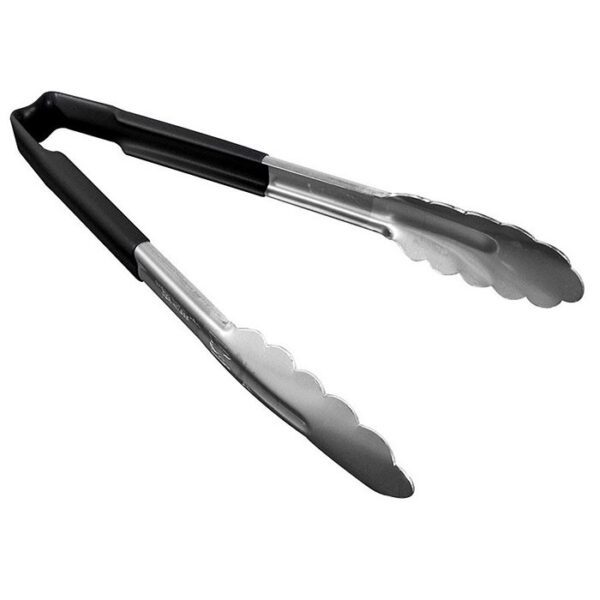 PINZA ACERO INOX CUBIERTA PLASTICO 12" NEGRA
