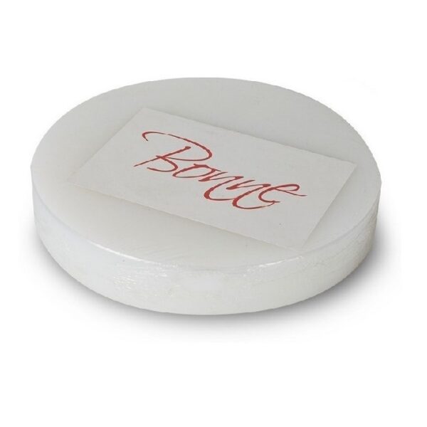 TABLA DE CORTE REDONDA BLANCA 15"  DIAMETRO 1" ESPESOR