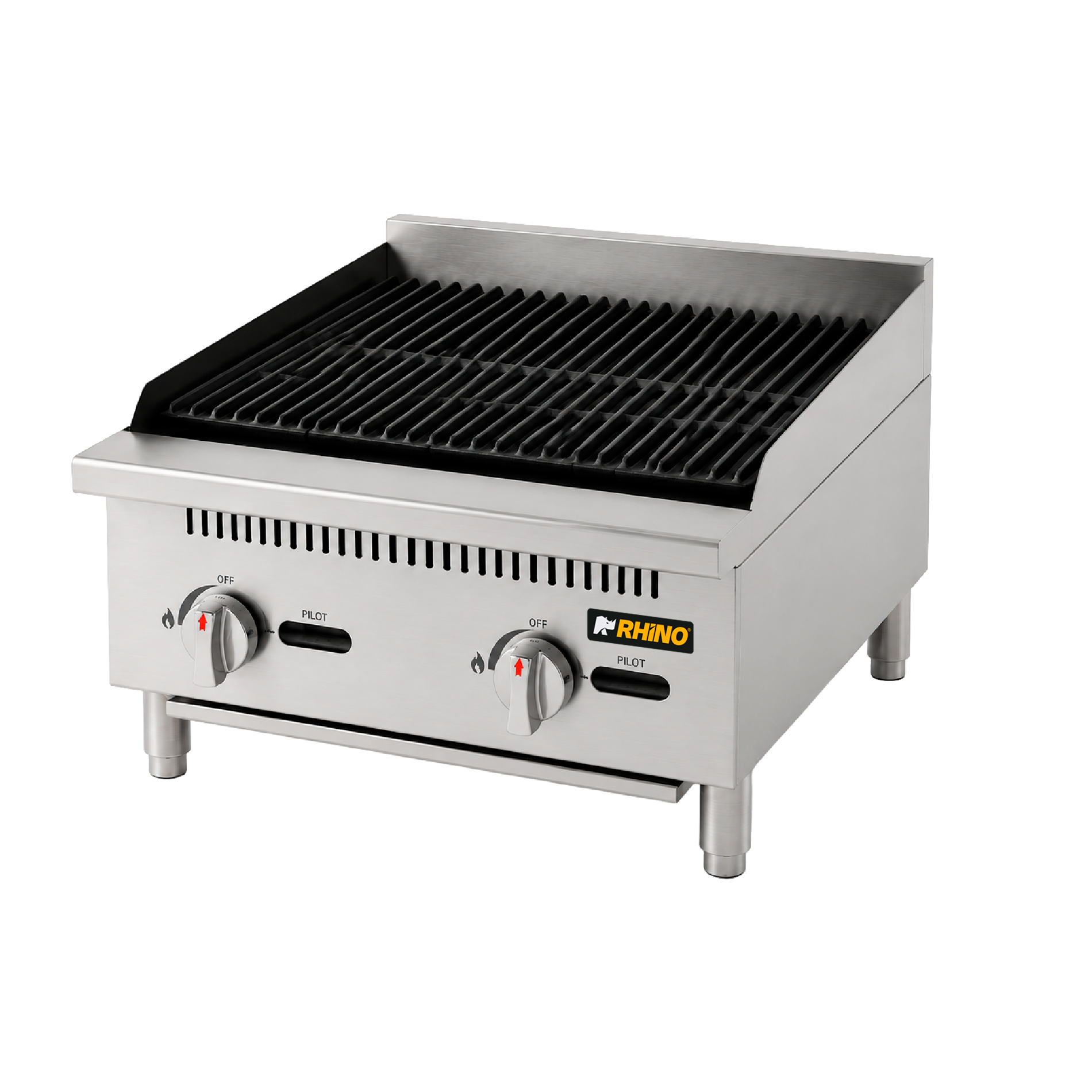 ASADOR A GAS DE 2 QUEMADORES MARCA RHINO MOD. ASAG-2Q
