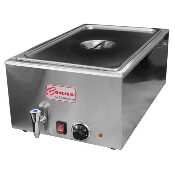 Chafer eléctrico Concasse MCHEL1100L1 de lujo, 1200 watts, inserto entero
